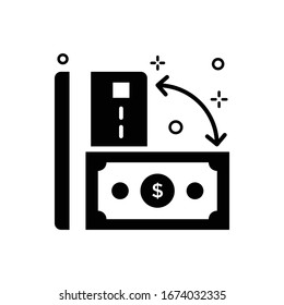Payment Method Vector illustration. Shopping and E-commerce Glyph icon. 