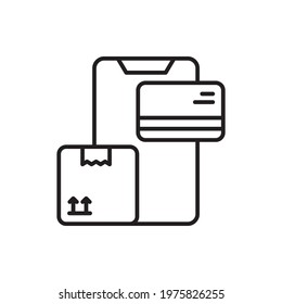  Payment Method vector outline icon style illustration. EPS 10 File