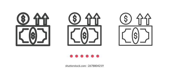 Ícone Métodos de pagamento. Vetor de ícone de linha fina