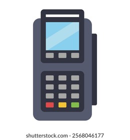 Payment methods. Terminal. Vector simple color flat illustration.