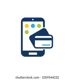 Payment Mobile Phone Logo Icon Design