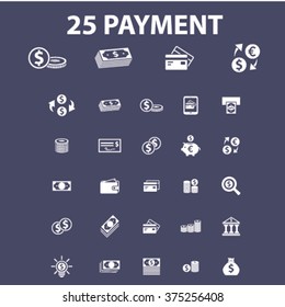 pagos, dinero, iconos bancarios
