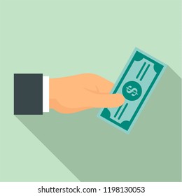 Payment money icon. Flat illustration of payment money vector icon for web design