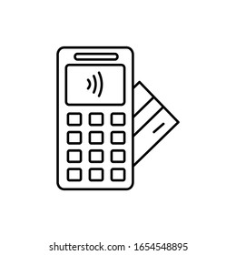 Payment, nfc, card icon. Simple line, outline vector elements of near field communication icons for ui and ux, website or mobile application