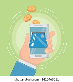 Payment online icon set design