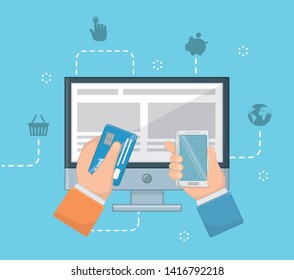 Online-Symbolsatz für Zahlung
