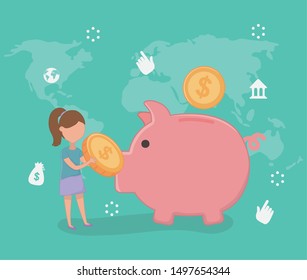 Payment online icon set design
