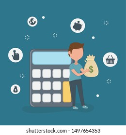 Payment online icon set design