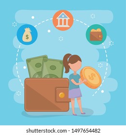 Payment online icon set design