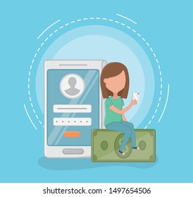 Payment online icon set design