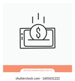 Payment online Icon Vector Illustration