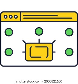 Payment online vector icon. Digital money, finance purchase, electronic bank and safe pay safe. Website window outline symbol