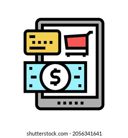 payment option color icon vector. payment option sign. isolated symbol illustration