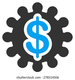 Payment options icon from Business Bicolor Set. This isolated flat symbol uses modern corporation light blue and gray colors.