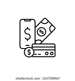 Payment Options Icon In Vector. Logotype