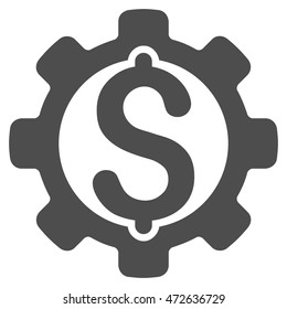 Payment Options icon. Vector style is flat iconic symbol with rounded angles, gray color, white background.