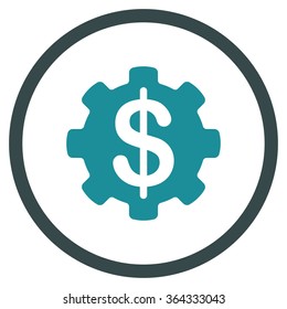 Payment Options Vector Icon. Style Is Bicolor Flat Circled Symbol, Soft Blue Colors, Rounded Angles, White Background.