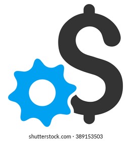 Payment Options vector icon. Style is bicolor flat symbol, blue and gray colors, white background.