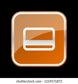 payment orange icon. vector illustration 