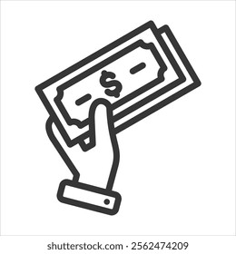 Payment Outline Icon Vector Illustration