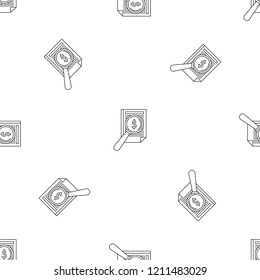 Payment paper pattern seamless vector repeat geometric for any web design