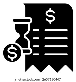 Payment Pending Icon Element For Design