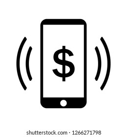 Payment phone ring icon, Payment phone message icon