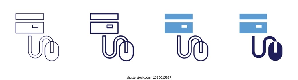 Payment platform icon in 4 different styles. Thin Line, Line, Bold Line, Duotone. Duotone style. Editable stroke.