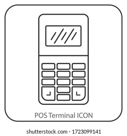 Payment POS terminal icon on a white background