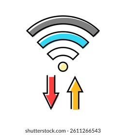 payment progress nfc technology color icon vector. payment progress nfc technology sign. isolated symbol illustration