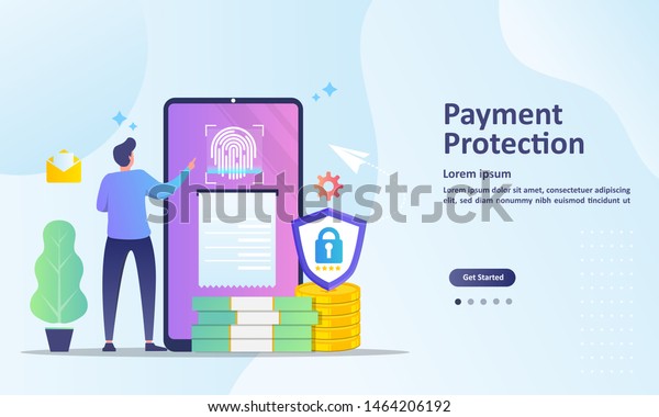 Payment Protection Concept Guaranteed Finance Security Stock Vector   Payment Protection Concept Guaranteed Finance 600w 1464206192 