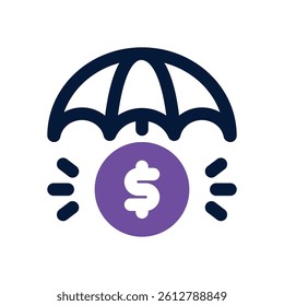 payment protection dual tone icon. Sleek and modern vector icon for websites, mobile apps, marketing materials, and corporate design. Fully scalable and ready to use.