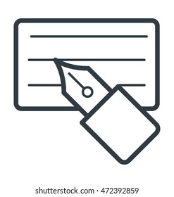 Payment Receipt Colored Vector Icon 