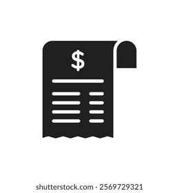 Payment receipt icon Line Art Logo set