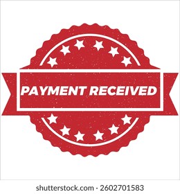 Payment Received icon grunge distressed style.