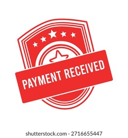 Payment Received rubber stamp design.