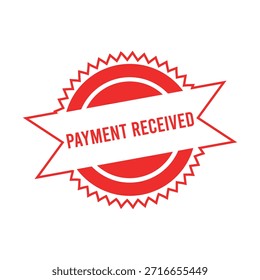 Payment Received rubber stamp design.