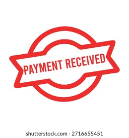 Payment Received rubber stamp design.