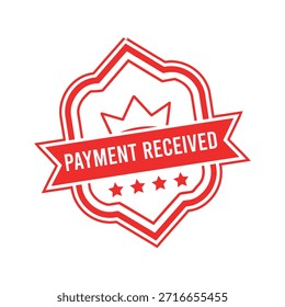 Payment Received rubber stamp design.