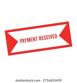 Payment Received rubber stamp design.