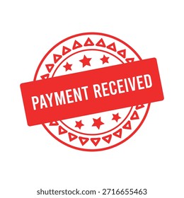 Payment Received rubber stamp design.