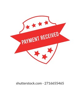 Payment Received rubber stamp design.