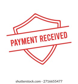 Payment Received rubber stamp design.