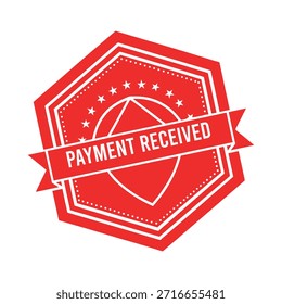 Payment Received rubber stamp design.