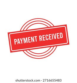 Payment Received rubber stamp design.