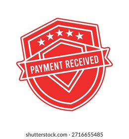 Payment Received rubber stamp design.