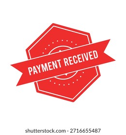 Payment Received rubber stamp design.