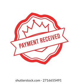 Payment Received rubber stamp design.