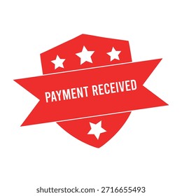 Payment Received rubber stamp design.