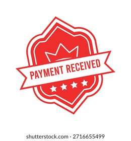 Payment Received rubber stamp design.